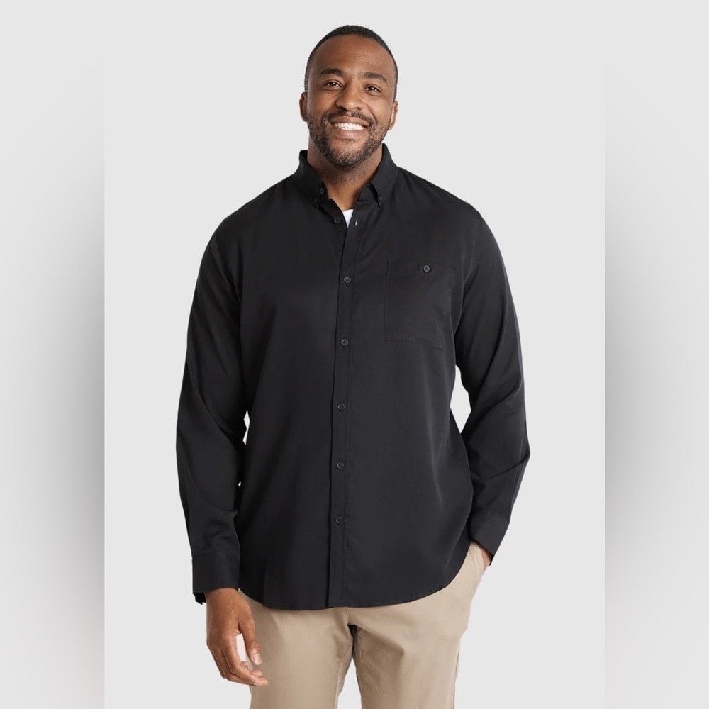 Johnny Bigg BLACK LINCOLN LYOCELL SHIRT XXL NEW